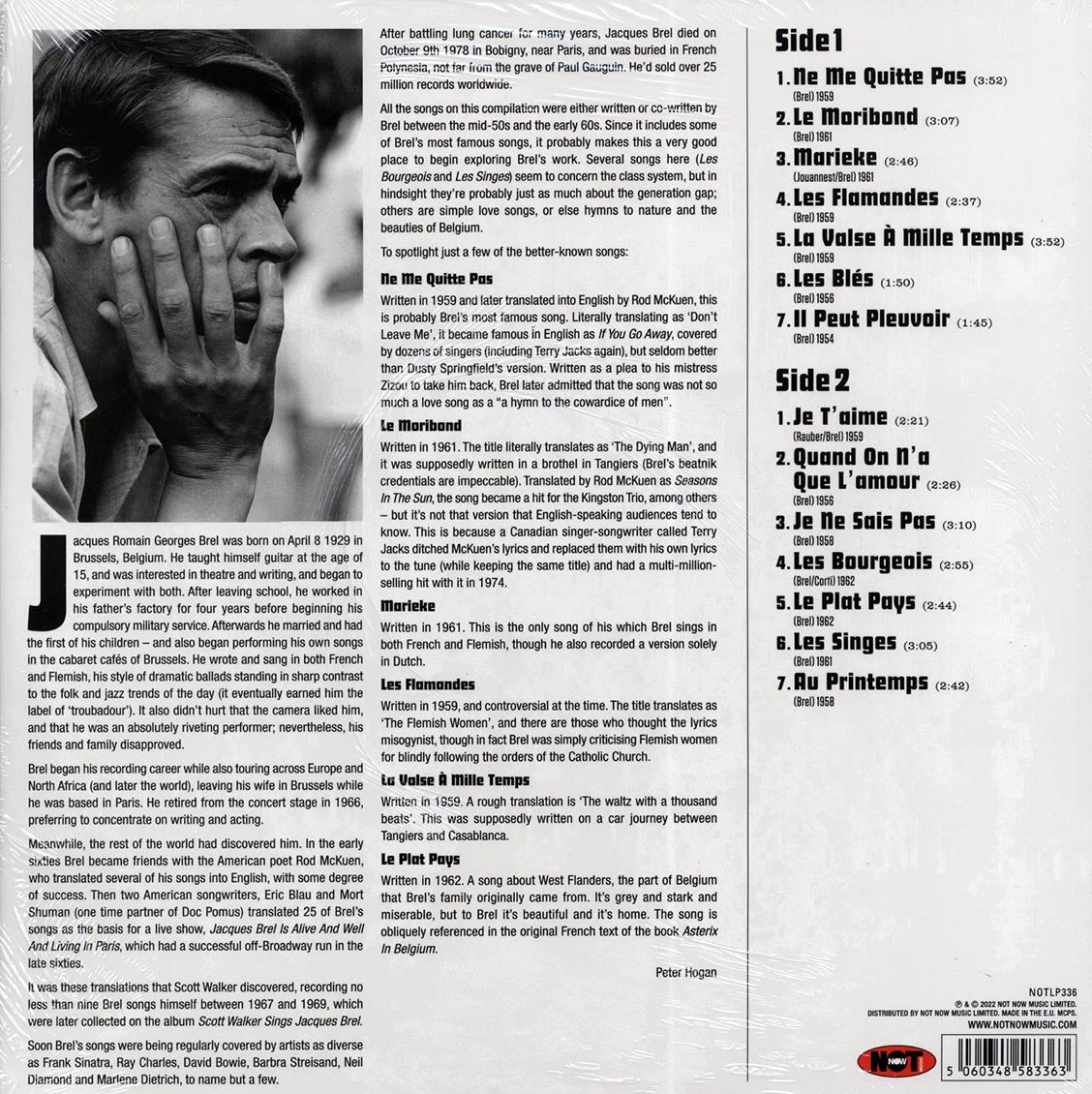 Jacques Brel - The Best Of Jacques Brel (180g) (colored vinyl)