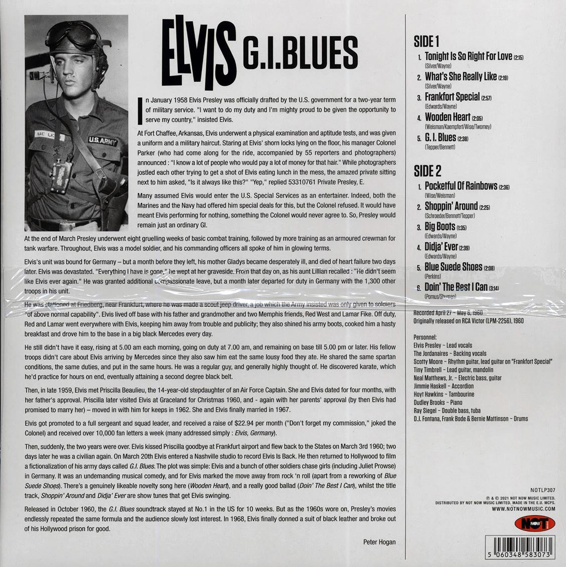 Elvis Presley - GI Blues (180g) (colored vinyl)