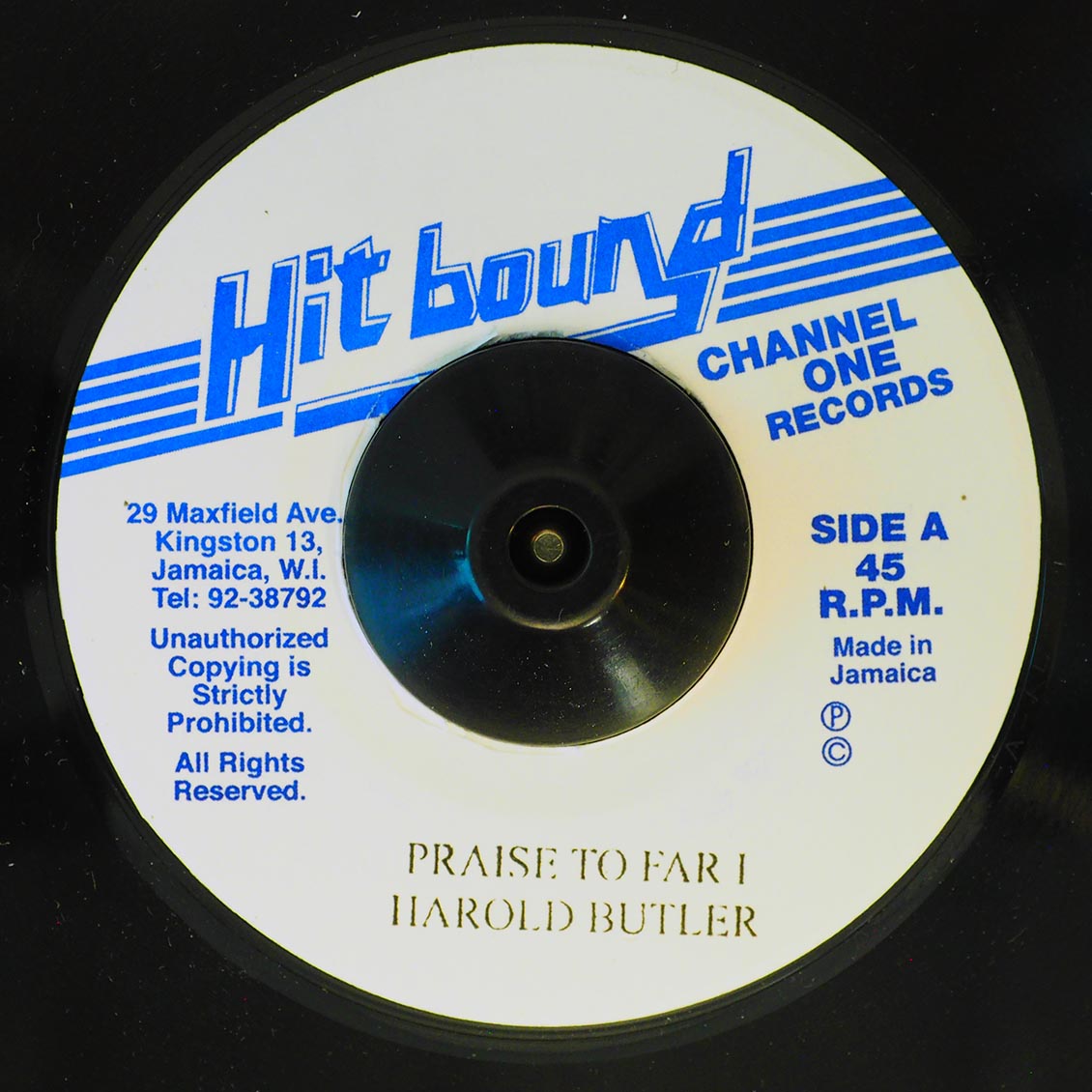 Harold Butler - Praise To Far I  /  Version