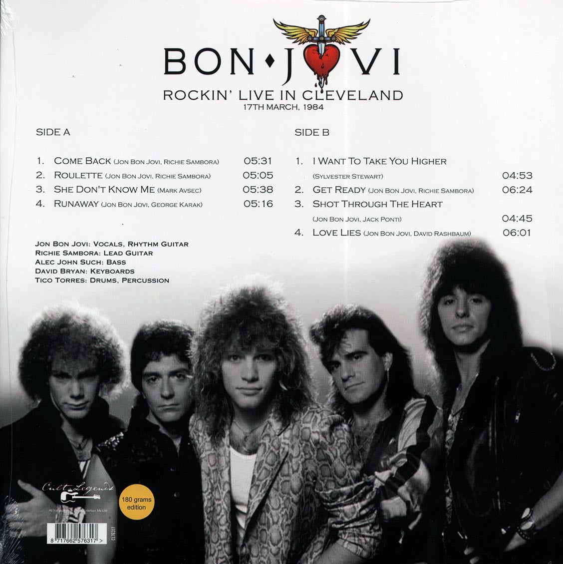 Bon Jovi - Rockin' Live In Cleveland, 17th March, 1984