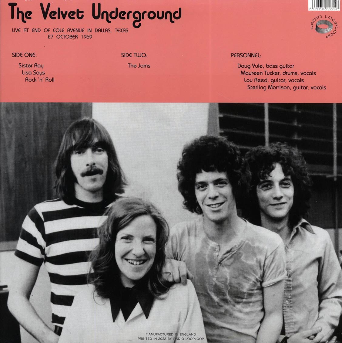 The Velvet Underground - Live At End Of Cole Avenue In Dallas, Texas, 27 October 1969