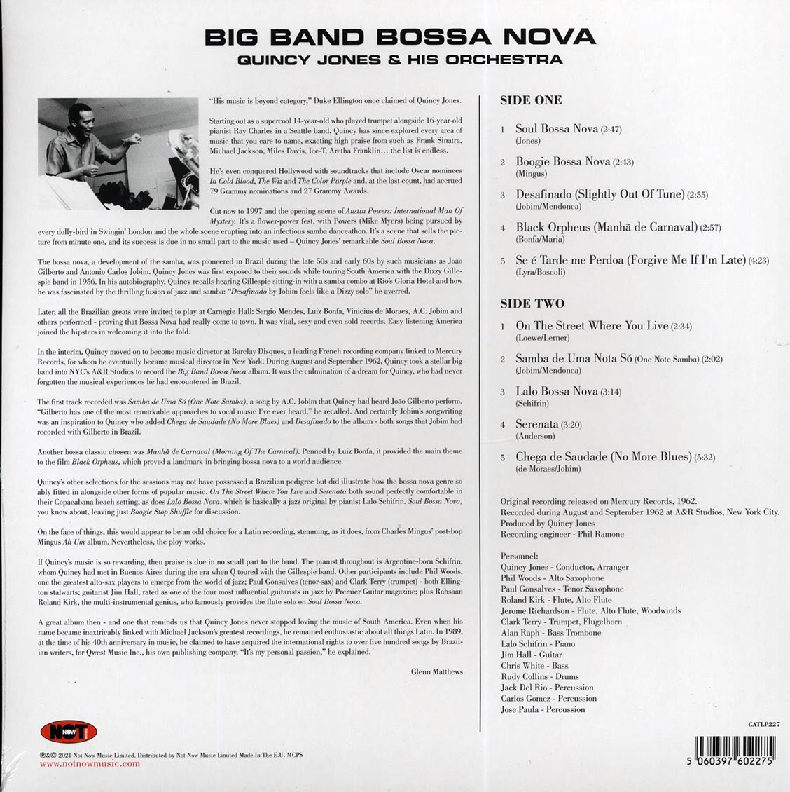 Quincy Jones & His Orchestra - Big Band Bossa Nova (180g)
