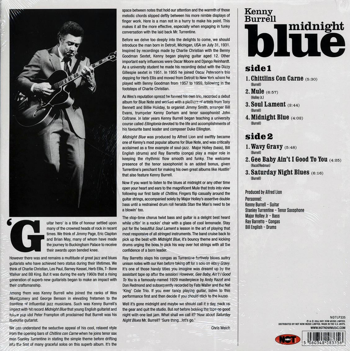 Kenny Burrell - Midnight Blue (180g) (colored vinyl)