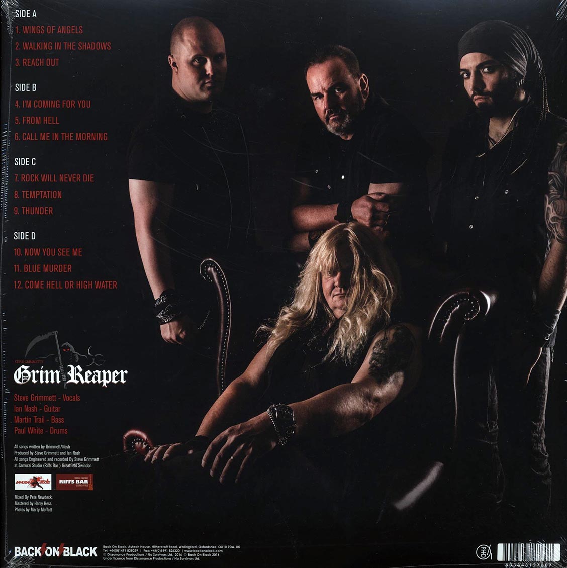 Steve Grimmett's Grim Reaper - Walking In The Shadows (ltd. ed.) (2xLP) (colored vinyl) (deluxe edition)