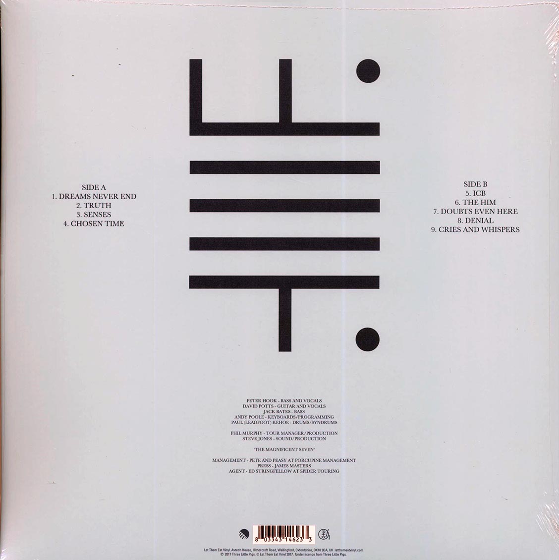 Peter Hook & The Light - Movement Tour 2013 Live In Dublin Volume 2: The Academy 22/11/13 (RSD 2017) (ltd. ed.) (white vinyl)