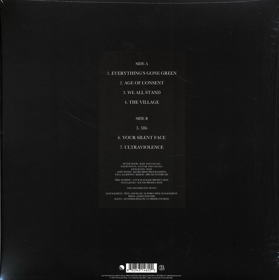 Peter Hook & The Light - Power, Corruption & Lies Tour 2013 Volume 1: Live In Dublin, The Academy, 22/11/13 (RSD 2017) (ltd. ed.) (white vinyl)