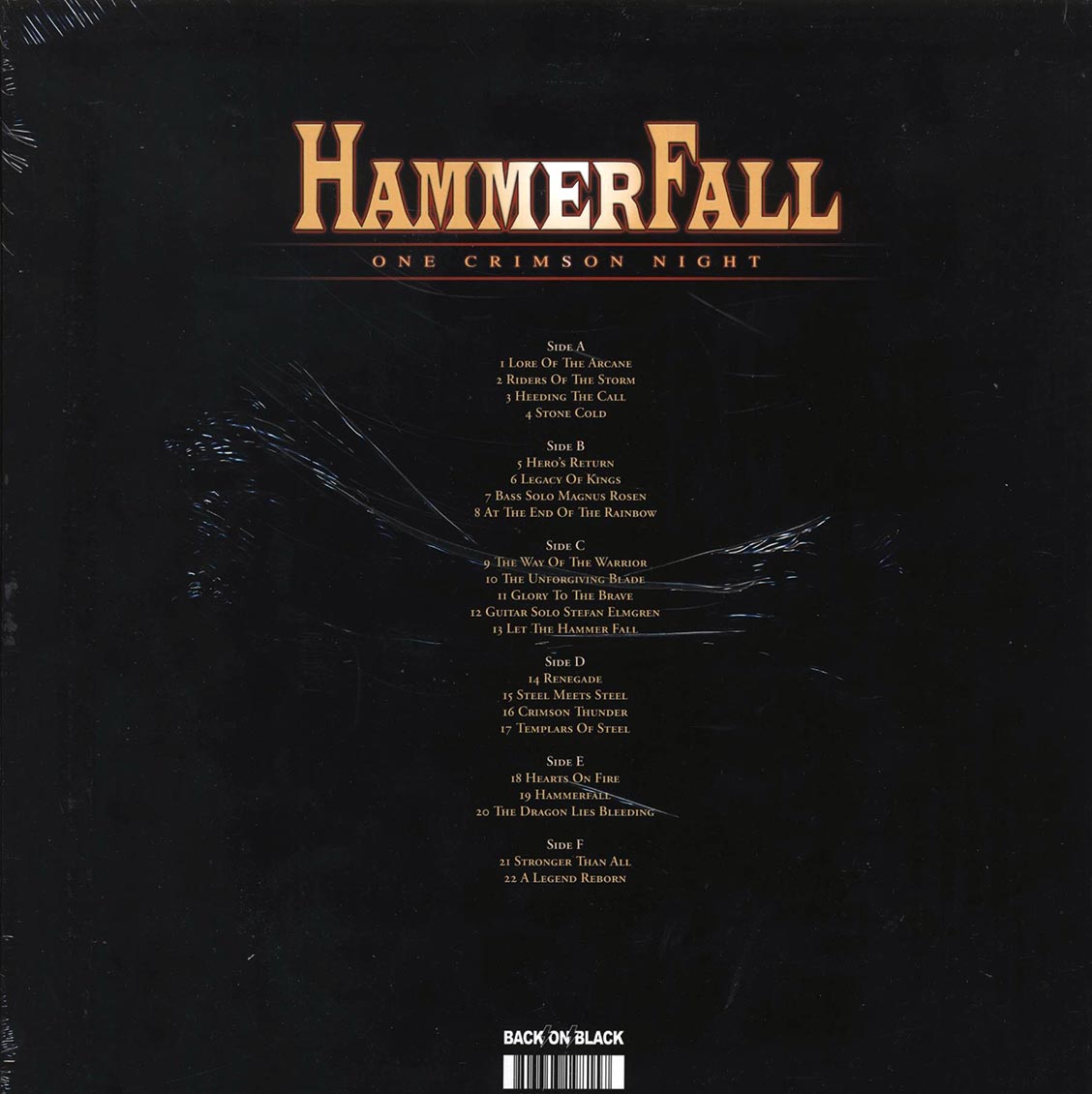 Hammerfall - One Crimson Night (slipcase box set) (ltd. ed.) (3xLP) (box set) (deluxe edition) (clear vinyl)