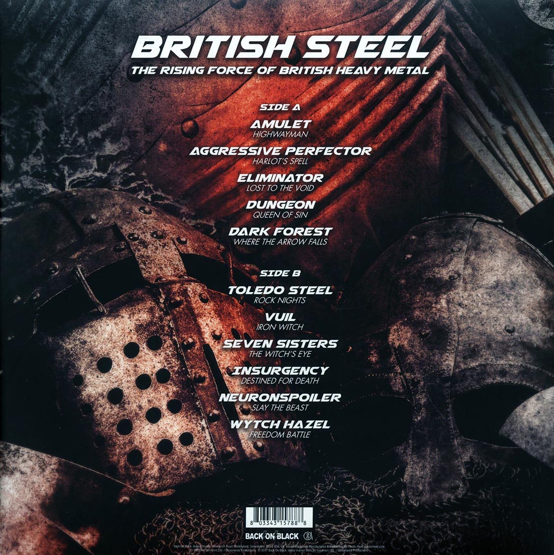 Toledo Steel, Seven Sisters, Amulet, Etc. - British Steel: The Rising Force Of British Heavy Metal (ltd. ed.) (splatter vinyl)