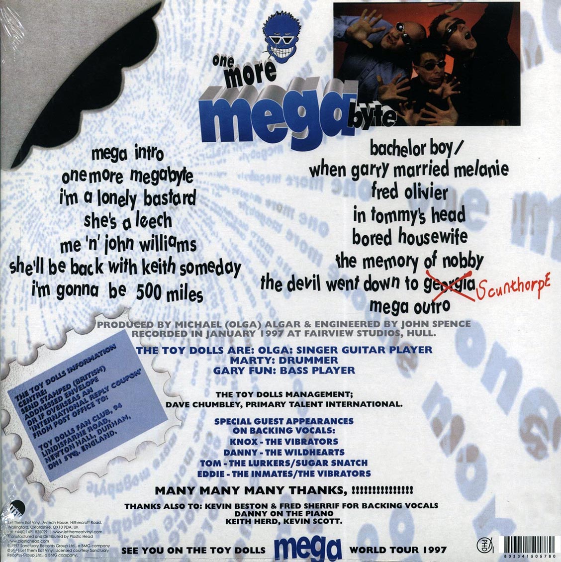 The Toy Dolls - One More Megabyte (ltd. ed.) (blue vinyl)