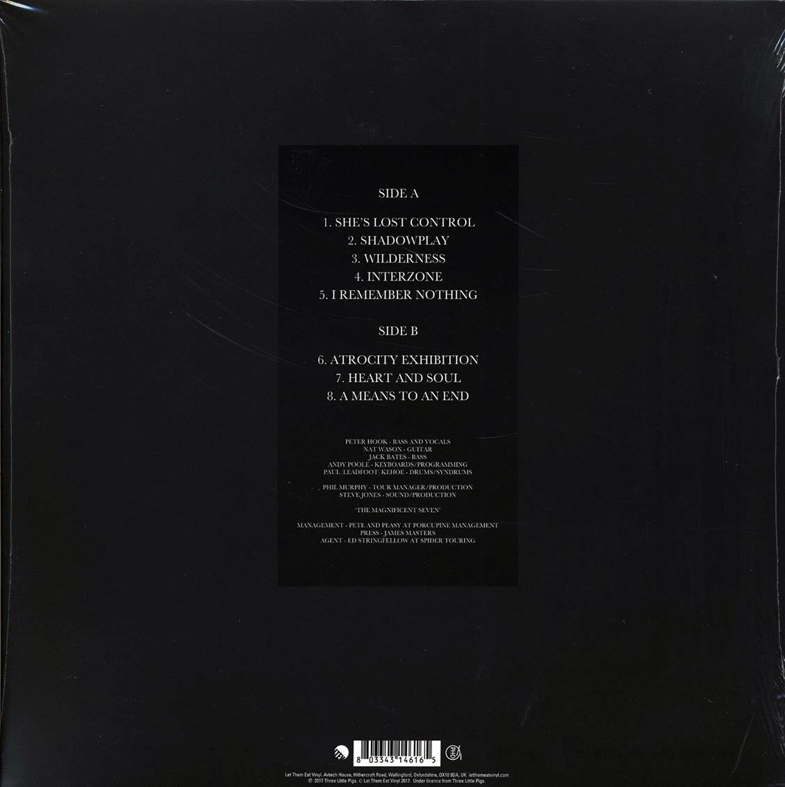 Peter Hook & The Light - Unknown Pleasures Tour 2012 Volume 2: Live In Leeds, The Cockpit, 29/11/12 (RSD 2017) (ltd. ed.) (grey vinyl)