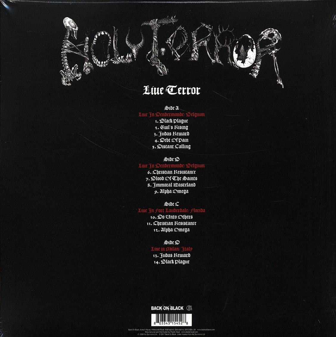 Holy Terror - Live Terror (ltd. ed.) (2xLP) (splatter vinyl)