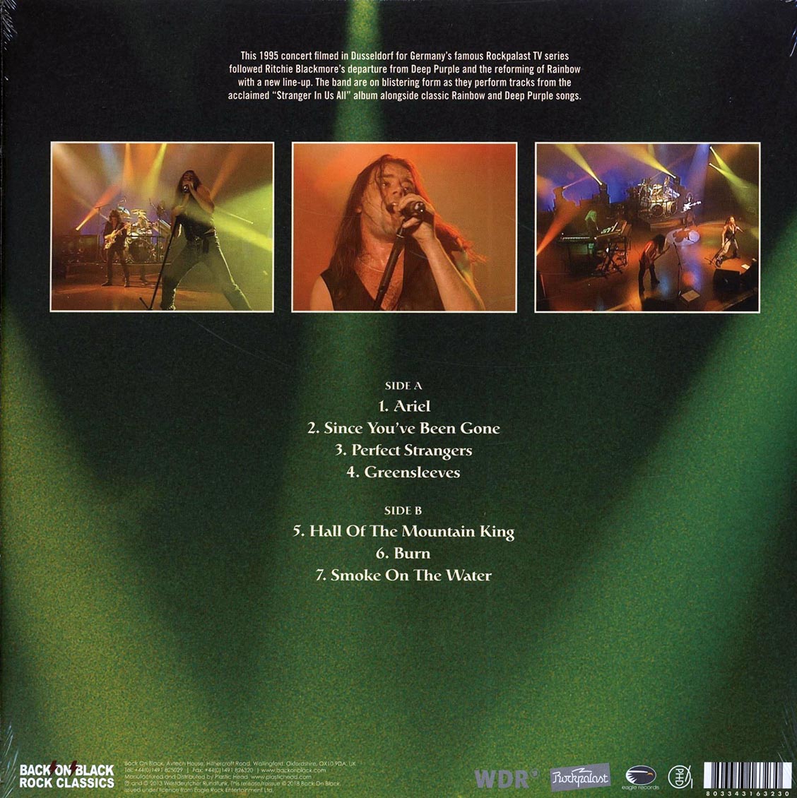 Ritchie Blackmore's Rainbow - Black Masquerade Volume 2: Rockpalast (RSD 2018) (ltd. ed.) (clear vinyl)