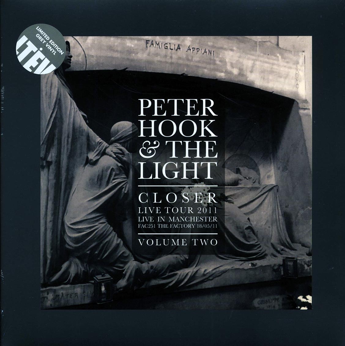 Peter Hook & The Light - Closer Live Tour 2011 Volume 2: Live In Manchester, Fac251 The Factory 18/05/11 (RSD 2017) (ltd. ed.) (grey vinyl)