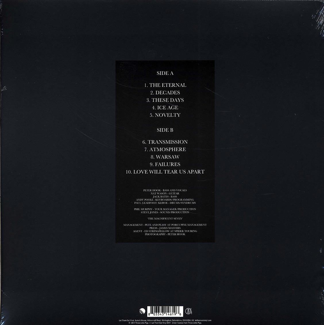 Peter Hook & The Light - Closer Live Tour 2011 Volume 2: Live In Manchester, Fac251 The Factory 18/05/11 (RSD 2017) (ltd. ed.) (grey vinyl)