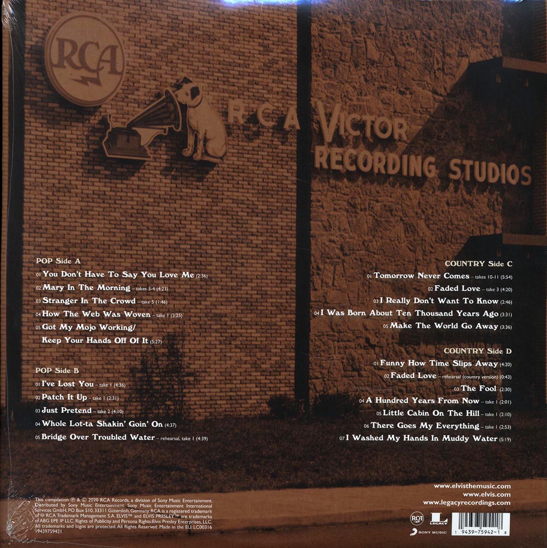 Elvis Presley - From Elvis To Nashville (50th Anniv. Ed.) (2xLP) (incl. mp3)