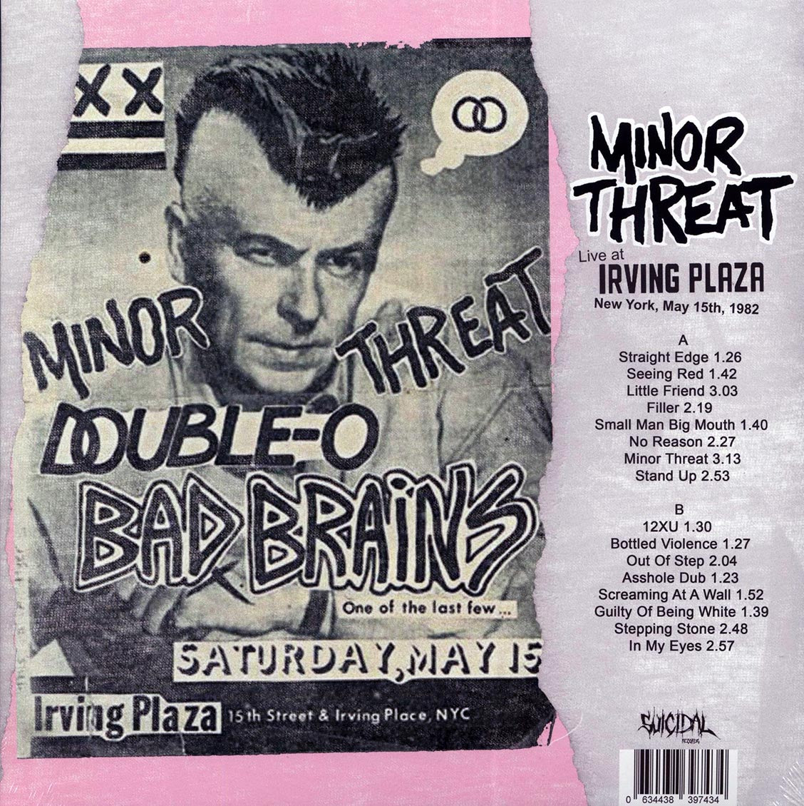 Minor Threat - Live At Irving Plaza New York, May 15th, 1982 (ltd. 300 copies made) (white vinyl)