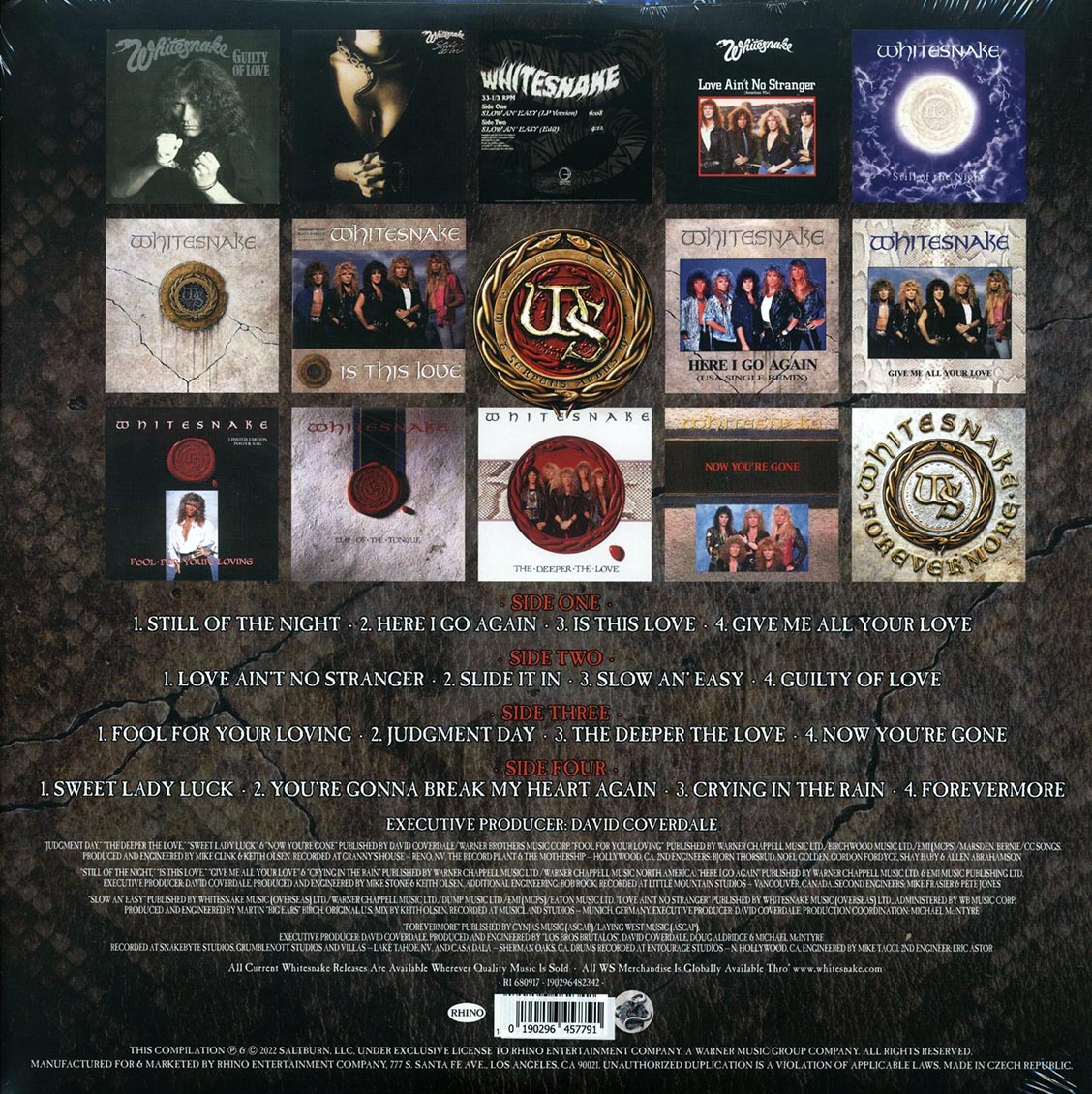 Whitesnake - Greatest Hits: Revisited, Remixed, Remastered MMXXII (ltd. ed.) (2xLP) (red vinyl)