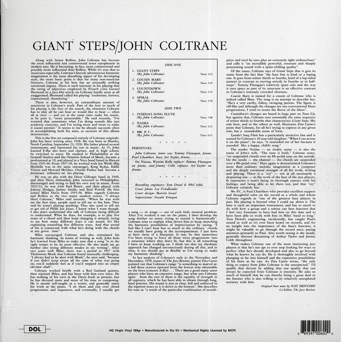 John Coltrane - Giant Steps (180g) (blue vinyl)