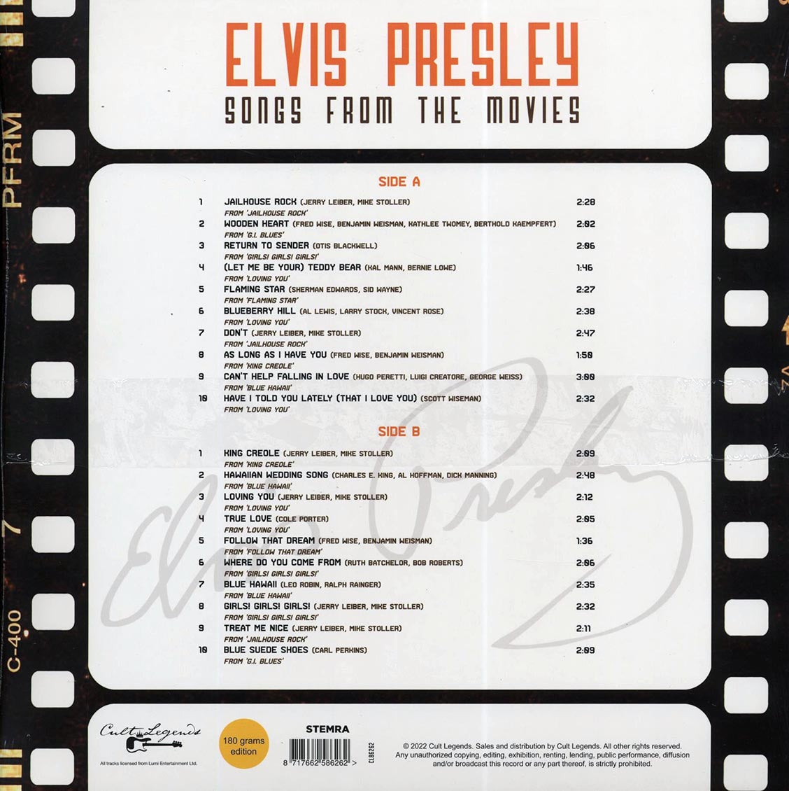 Elvis Presley - Songs From The Movies