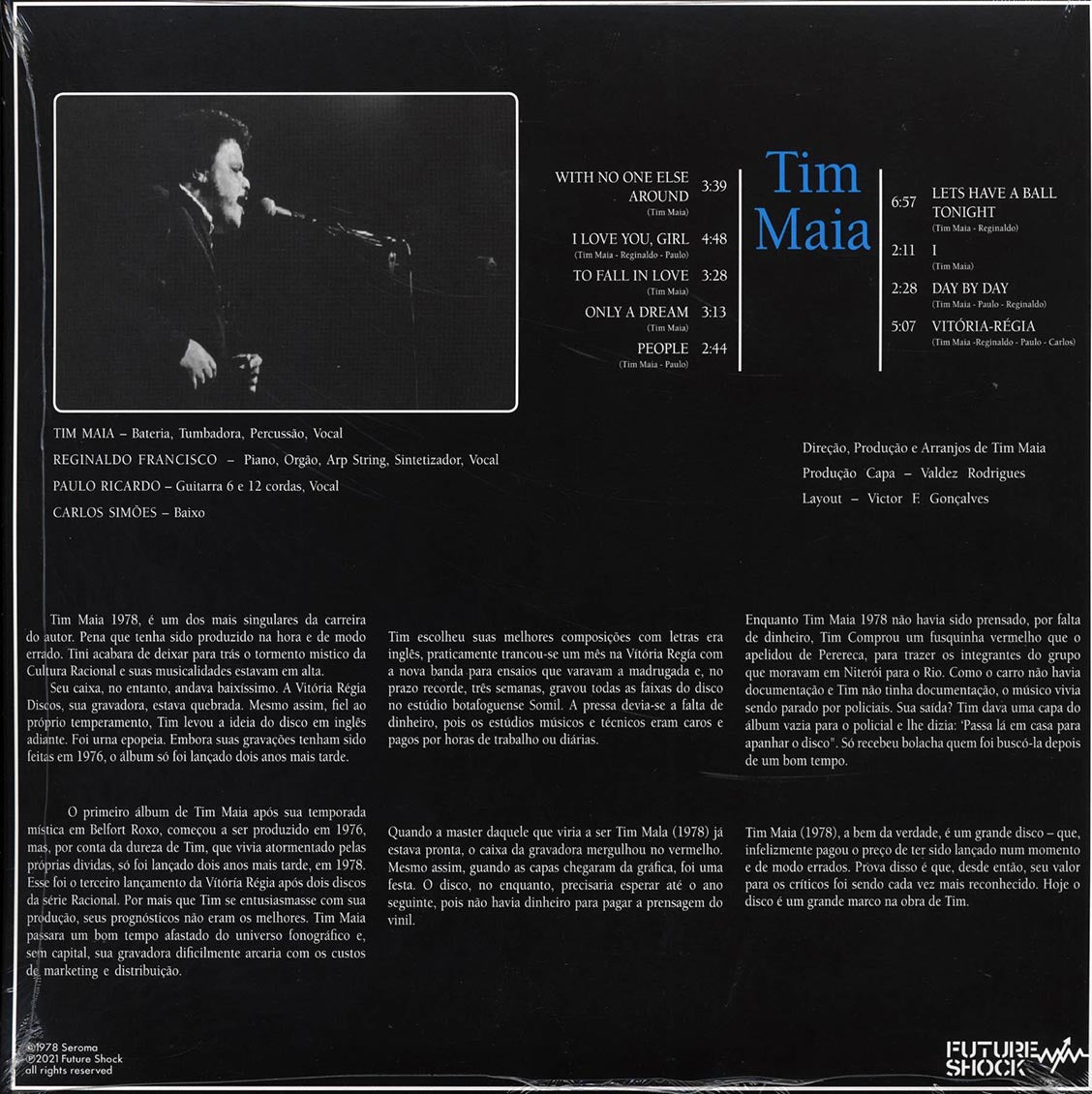 Tim Maia - Tim Maia (ltd. 500 copies made) (180g) (blue vinyl)