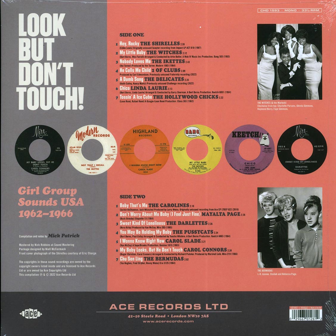The Carolines, Carol Conners, The Hollywood Chicks, The Darlettes, Etc. - Look But Don't Touch! Girl Group Sounds 1962-1966