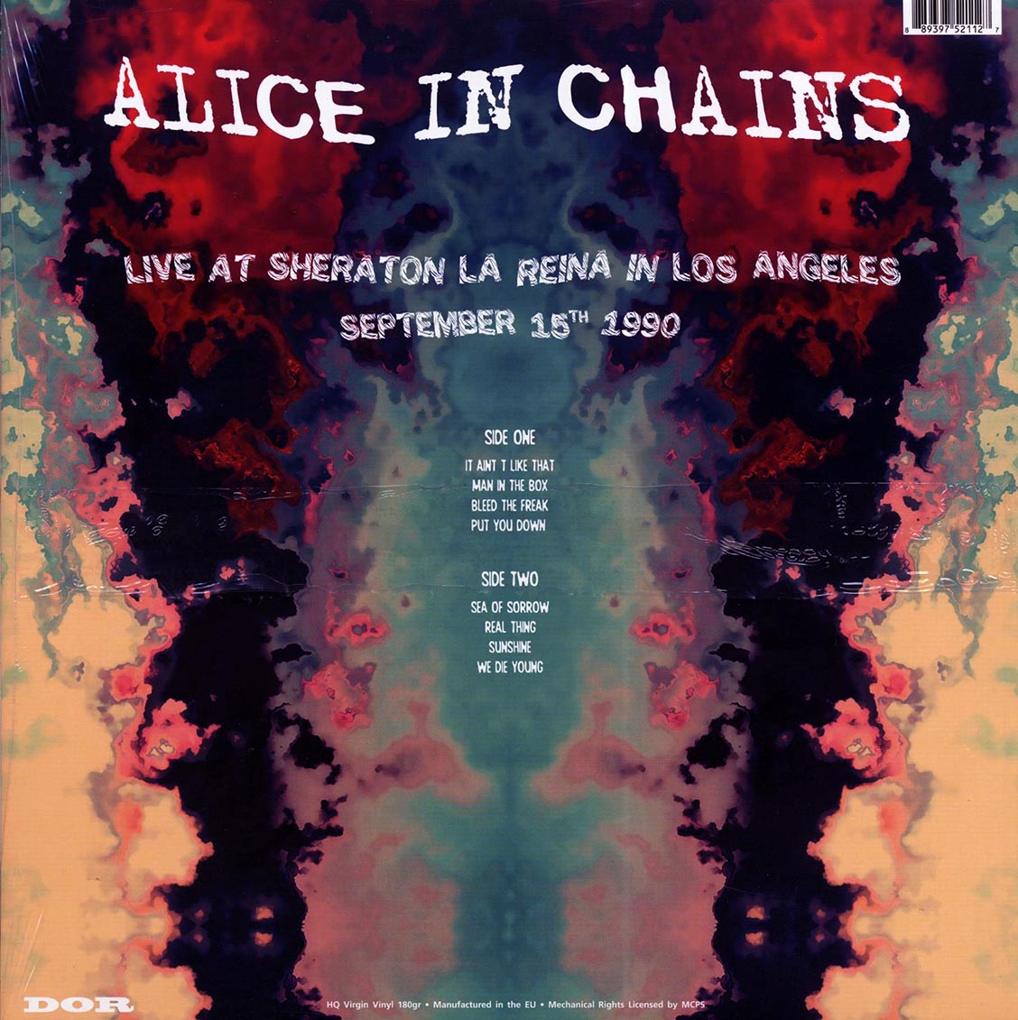 Alice In Chains - Live At Sheraton La Reina In Los Angeles, September 15th 1990 (180g) (colored vinyl)