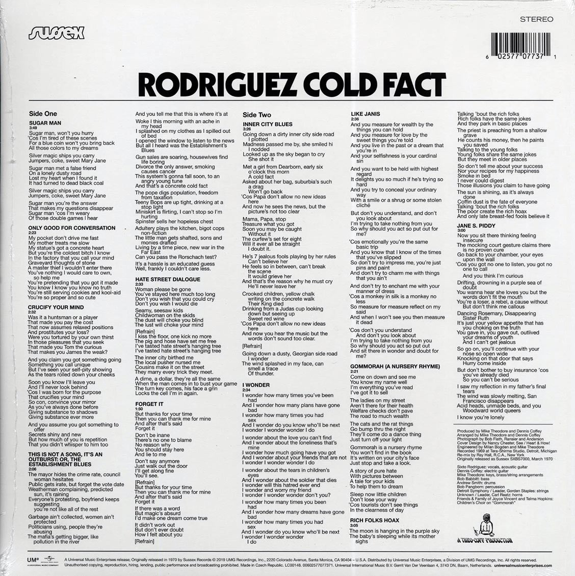 Rodriguez - Cold Fact (180g) (remastered)