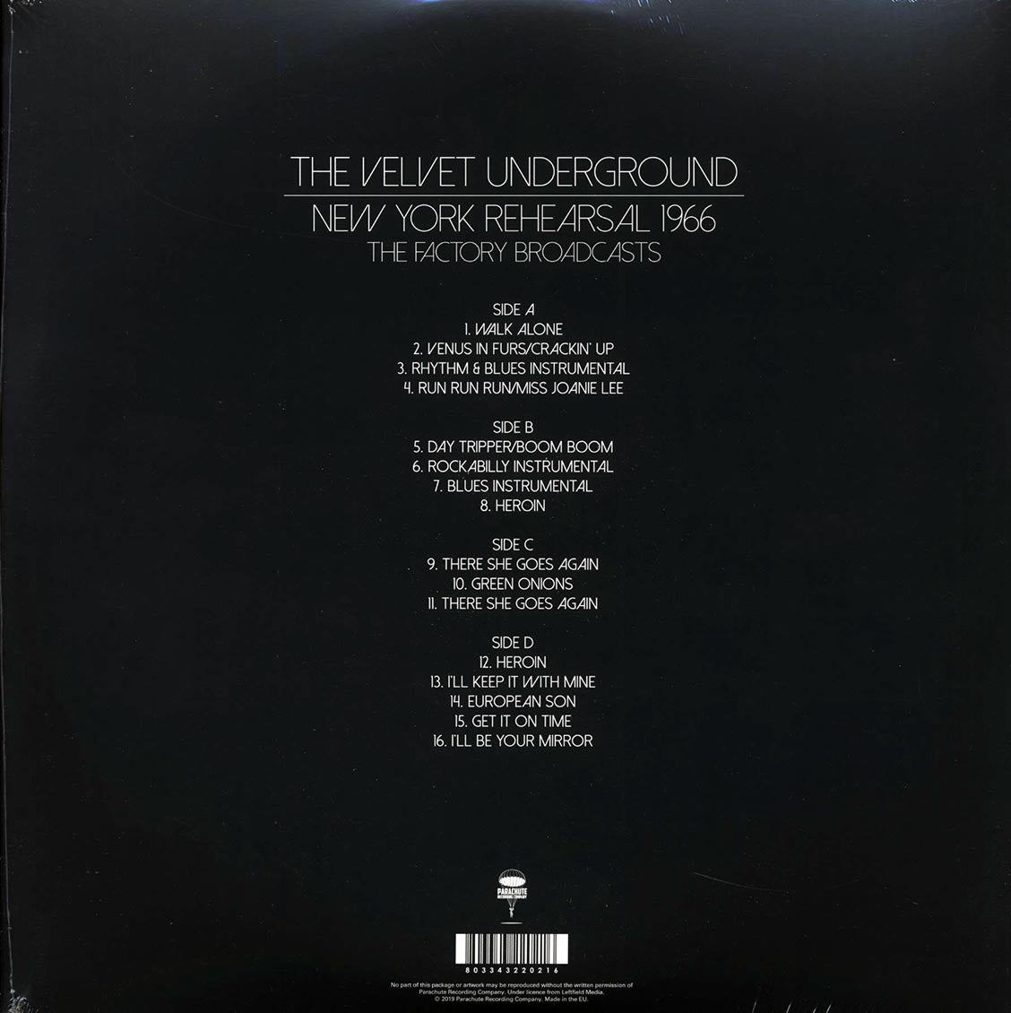 The Velvet Underground - New York Rehearsal 1966: The Factory Broadcasts (2xLP)