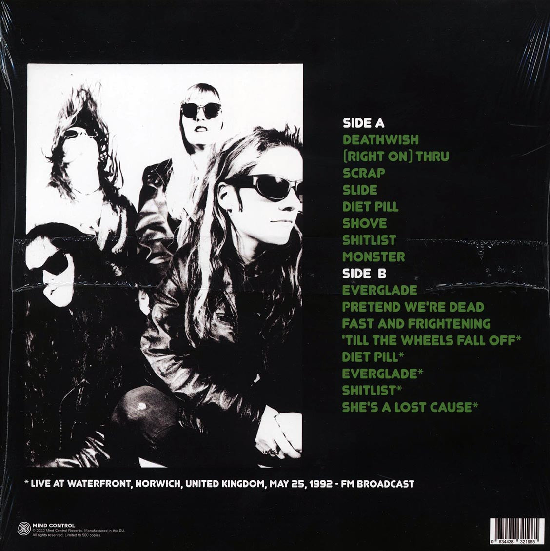 L7 - Milan, Are We Dead Yet? Live At Palatrussardi 17 Dec 1992 FM Broadcast (ltd. 500 copies made)