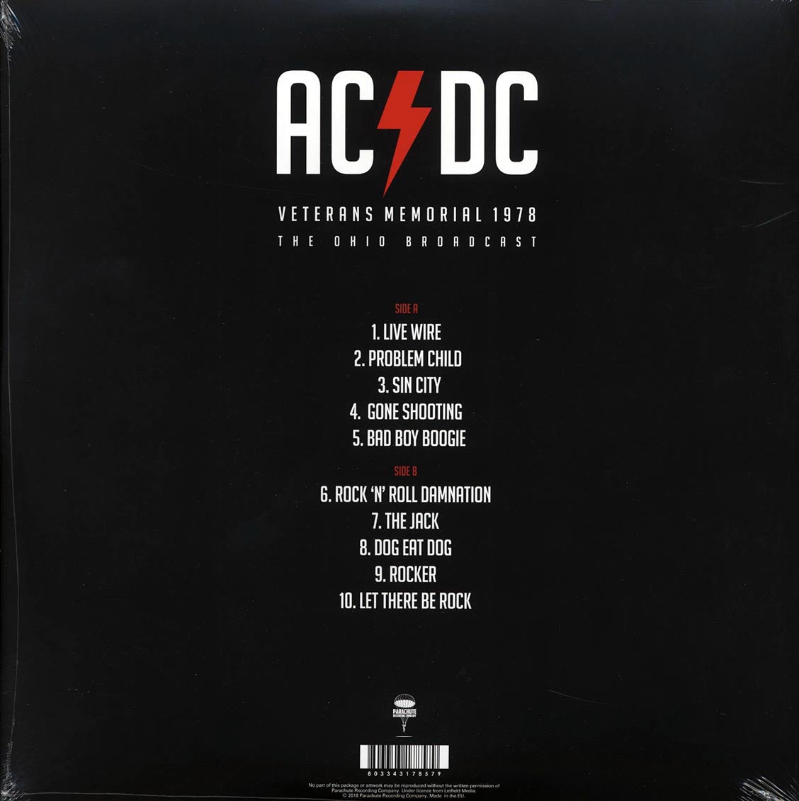 AC/DC - Veterans Memorial 1978: The Ohio Broadcast (ltd. ed.) (red vinyl)