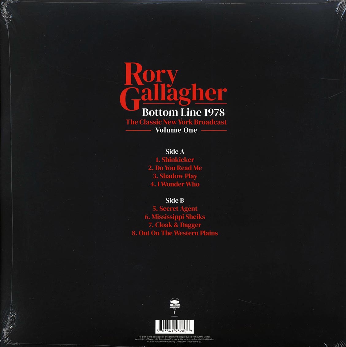 Rory Gallagher - Bottom Line 1978 Volume 1: The Classic New York Broadcast