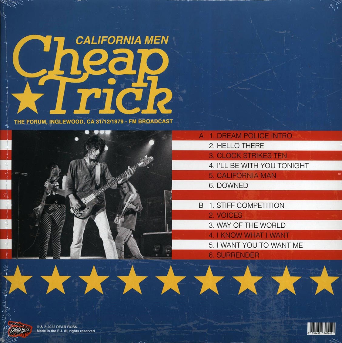 Cheap Trick - California Men: The Forum, Inglewood, CA 31/12/1979 FM Broadcast (ltd. 300 copies made) (colored vinyl)