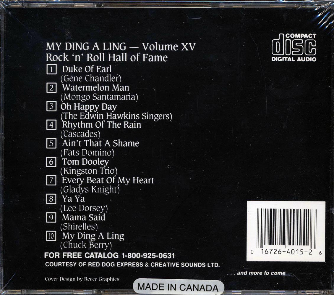 Gene Chandler, Mongo Santamaria, Cascades, Etc. - Rock N Roll Hall Of Fame Volume 15