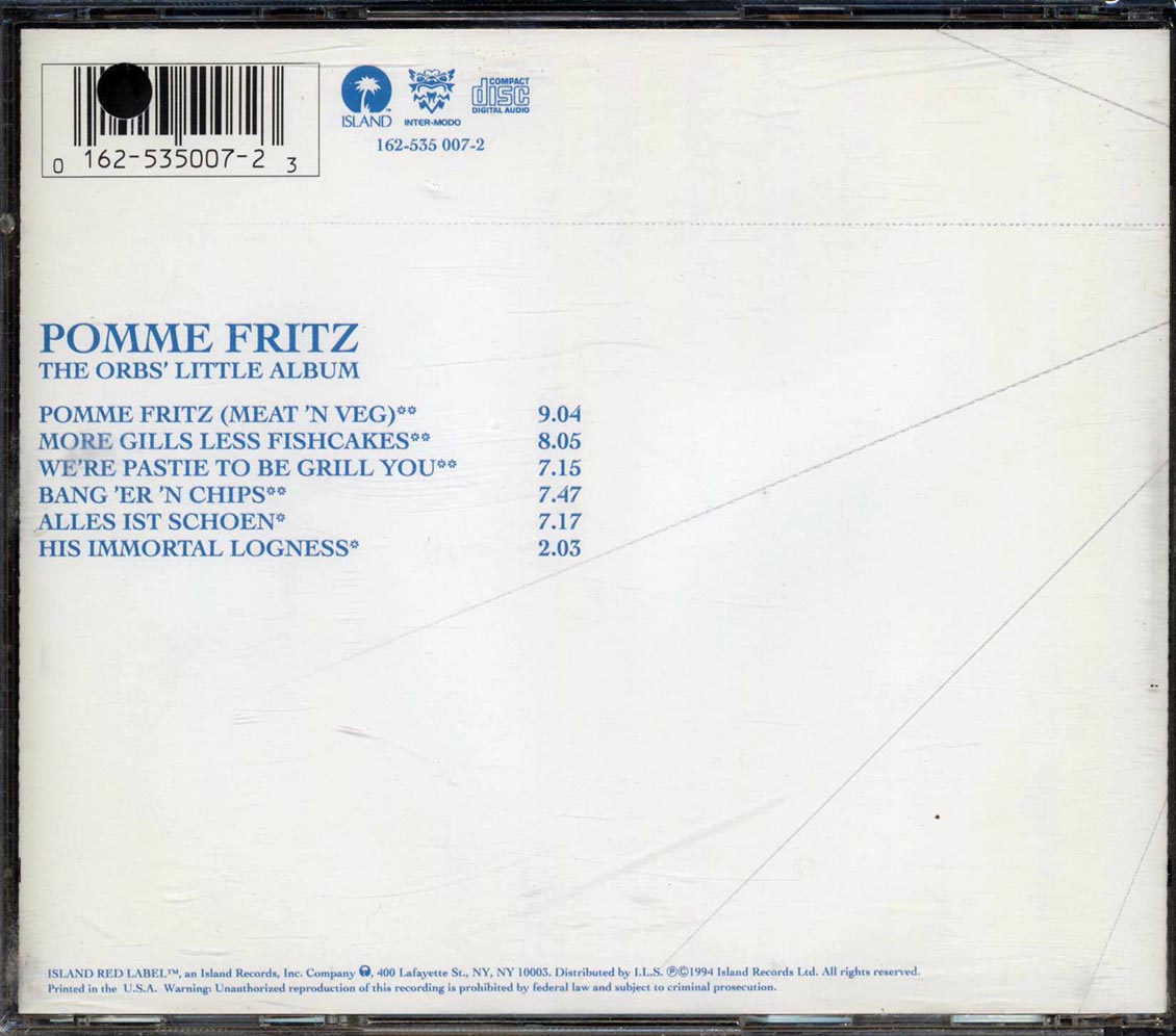Orb - Pomme Fritz: The Orbs' Little Album (marked/ltd stock)