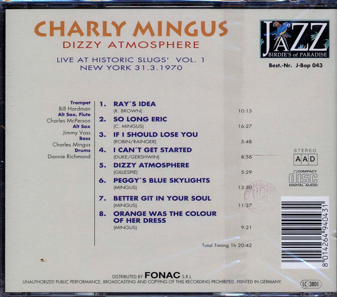 Charly Mingus - Dizzy Atmosphere