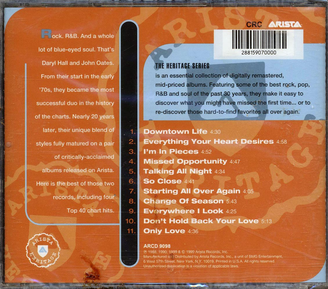Daryl Hall & John Oates - Master Hits