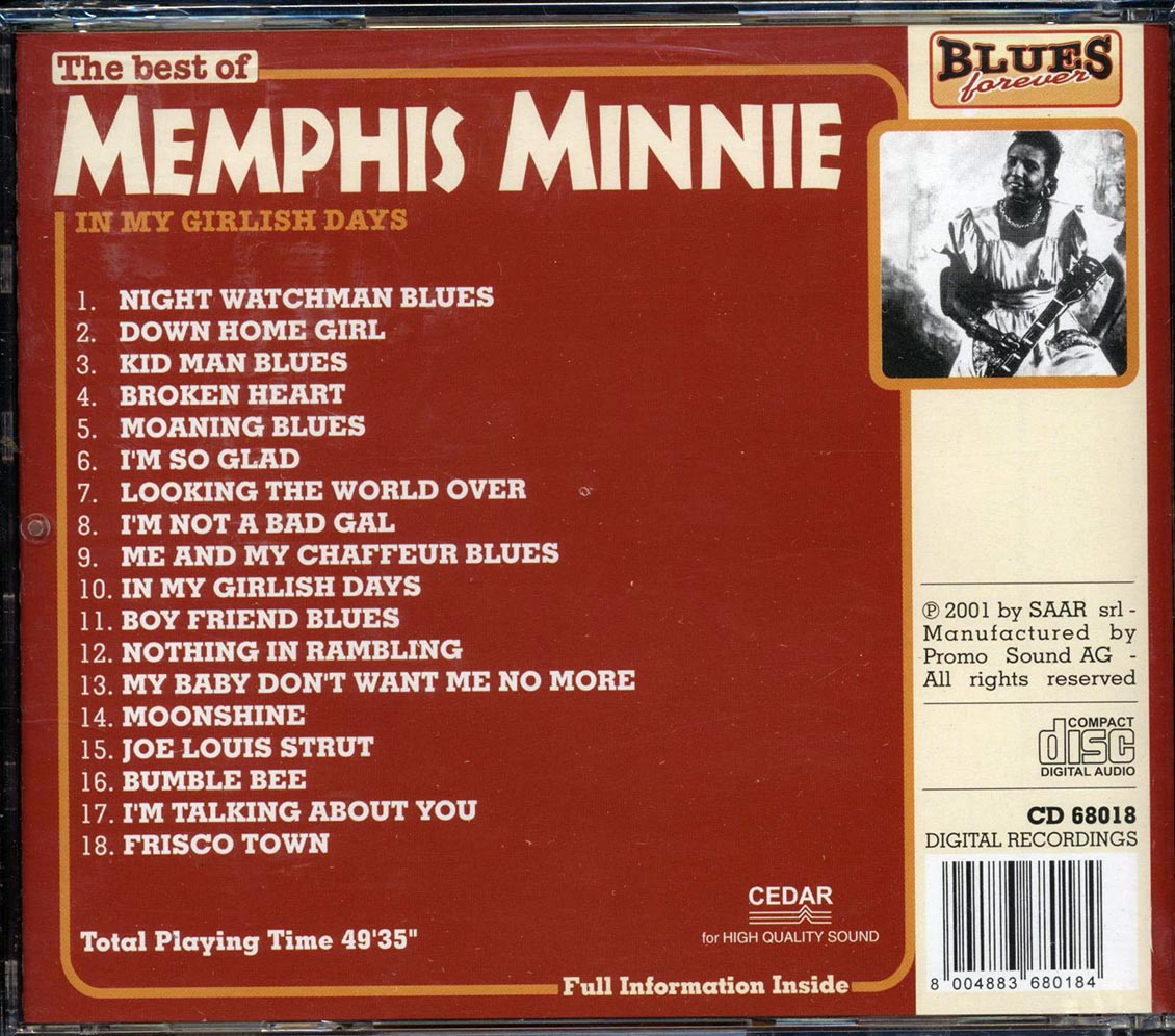 Memphis Minnie - The Best Of Memphis Minnie: In My Girlish Days