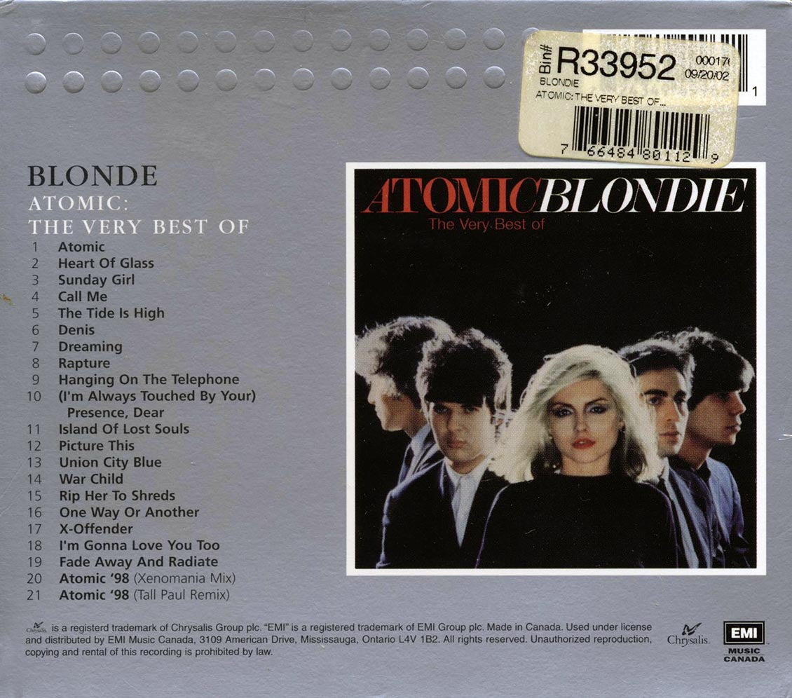 Blondie - Atomic Blondie: The Very Best Of (21 tracks)
