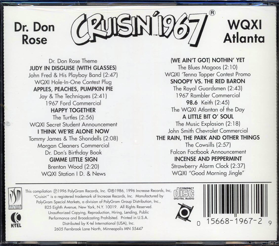 The Turtles, Jay & The Techniques, The Blue Magoos, Etc. - Cruisin' 1967