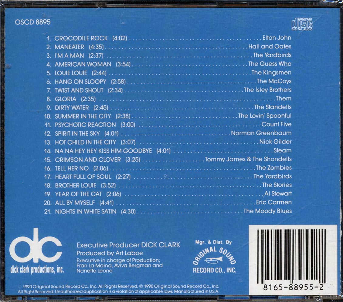 Elton John, The Yardbirds, The Guess Who, The Lovin' Spoonful, Etc. - Dick Clark's 21 All Time Hits Volume 4 (21 tracks)