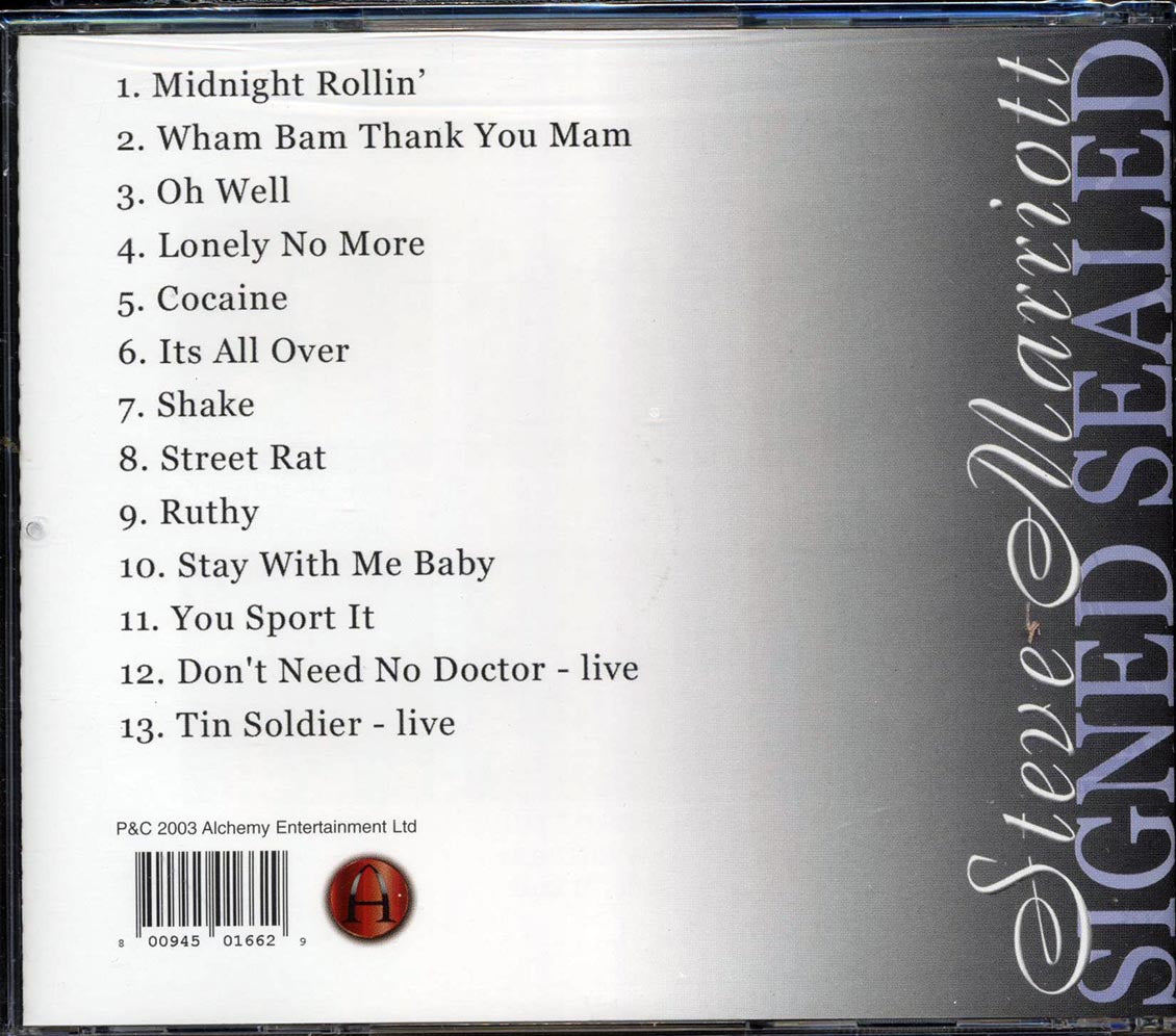 Steve Marriott - Signed Sealed