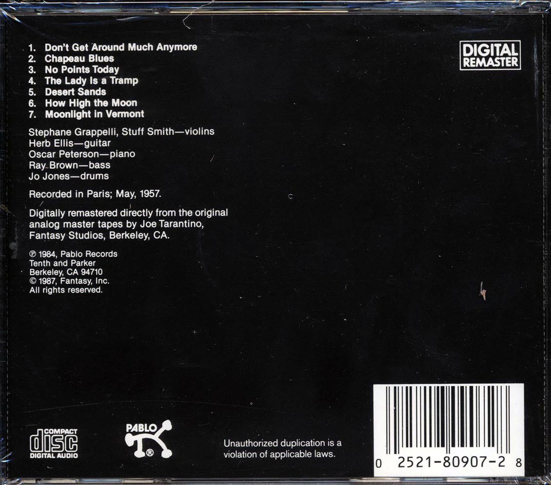 Stephane Grappelli, Stuff Smith - Violins No End