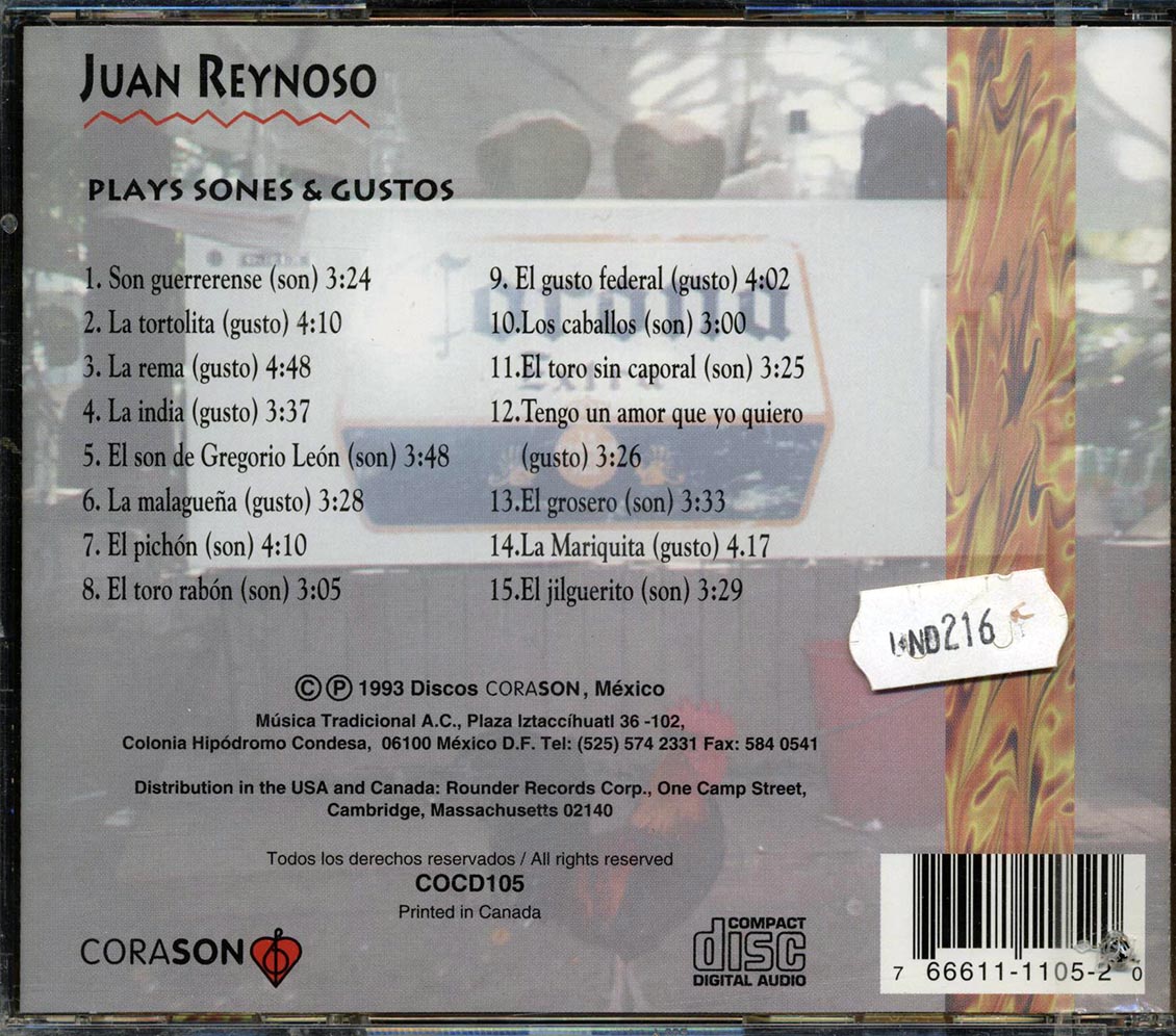 Juan Reynoso - Paganini Of The Mexican Hot Lands (marked/ltd stock)