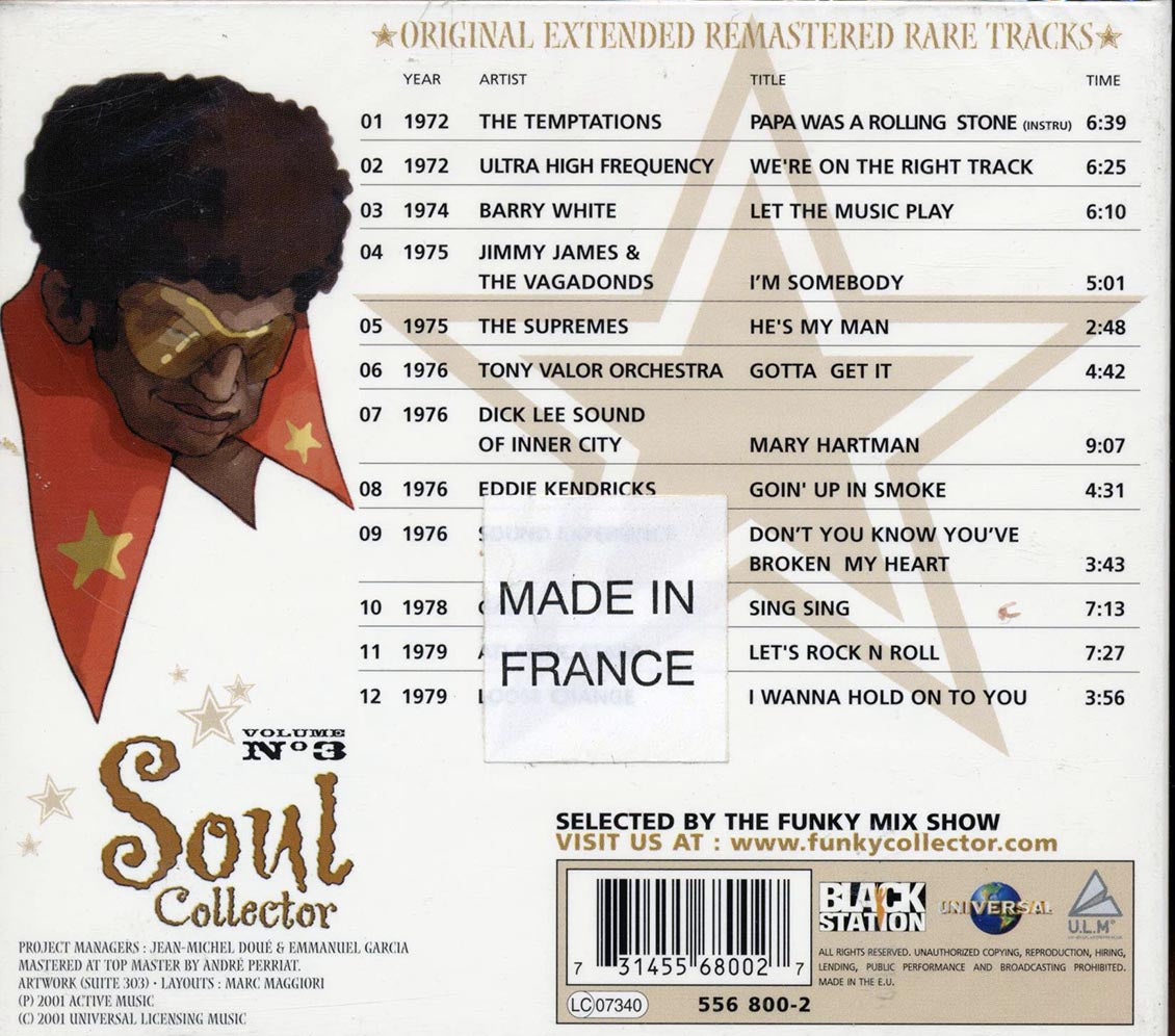 The Temptations, Barry White, The Supremes, Gaz, Etc. - Soul Collector Volume 3 (remastered)