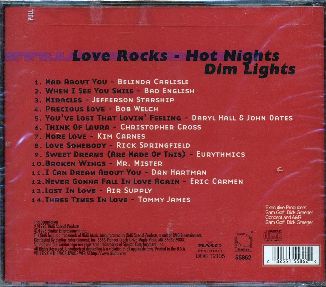 Belinda Carlisle, Bad English, Jefferson Starship, Bob Welch, Etc. - Love Rocks: Hot Nights, Dim Lights