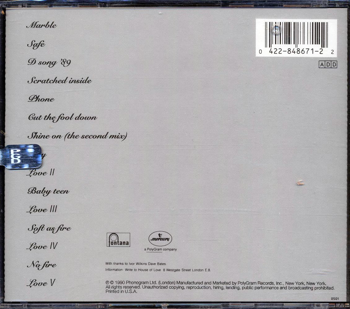 The House Of Love - A Spy In The House Of Love