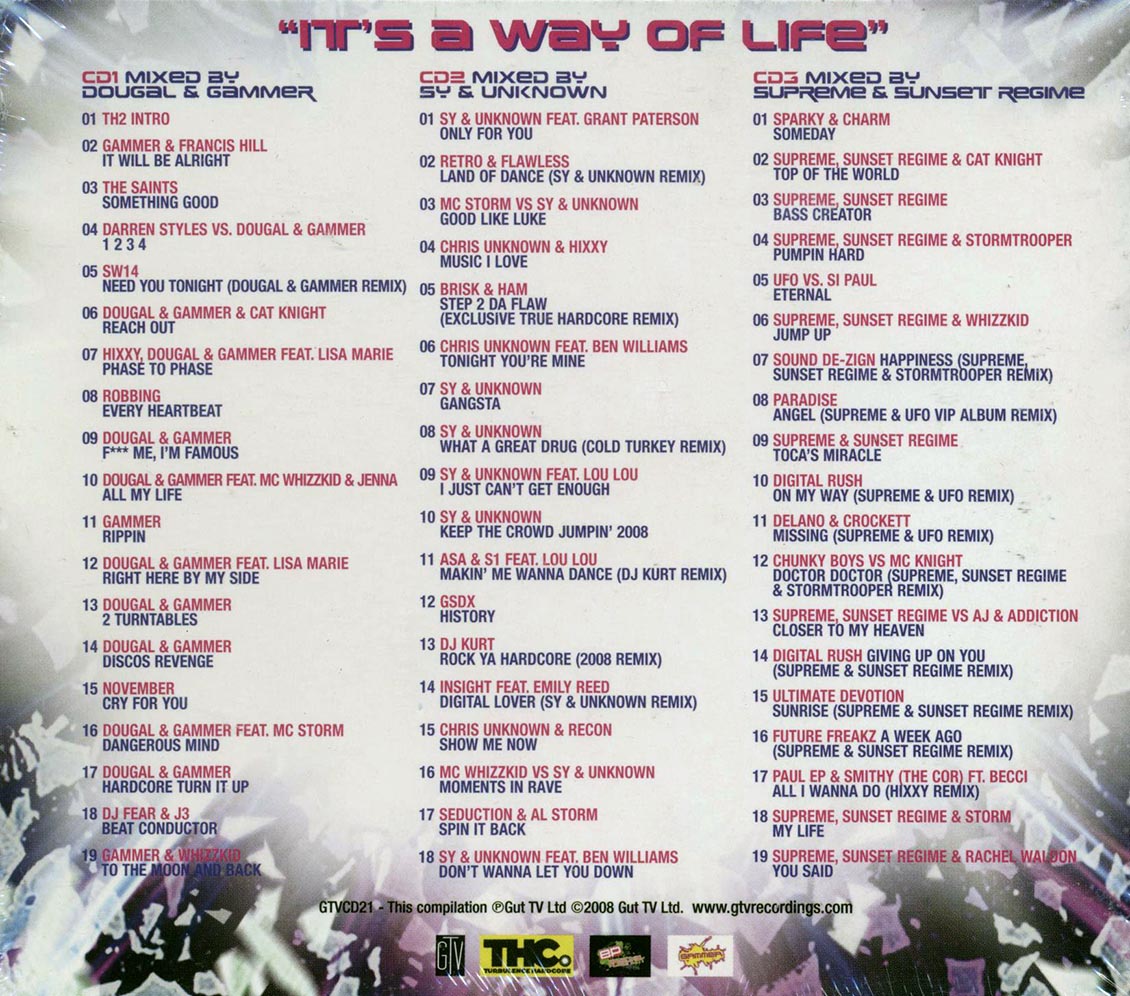 Storm & Whizzkid - True Hardcore 2: Mixed By Sly & Unknown, Dougal & Grammer, Supreme & Sunset Regime (56 tracks) (3xCD) (box set)
