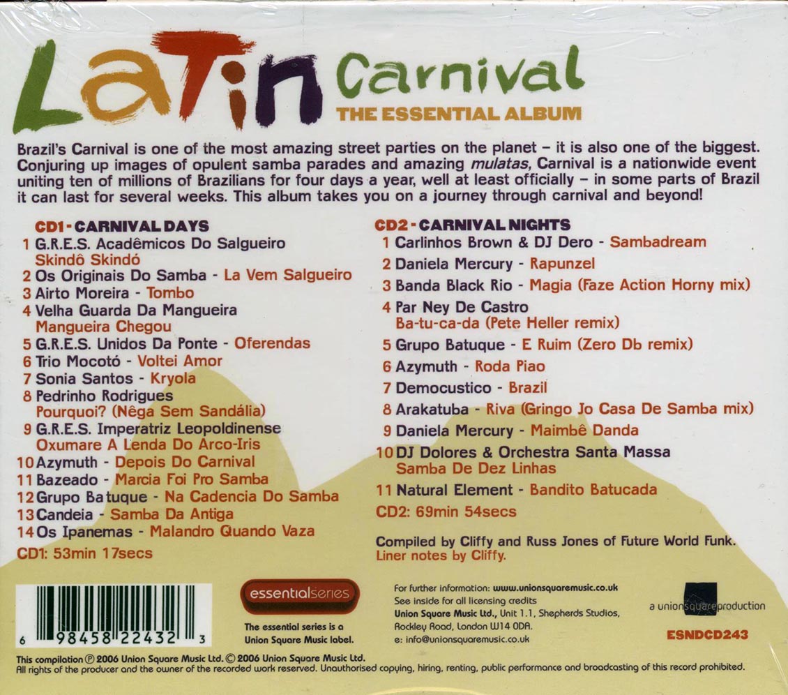 Do Salgueiro, Airto Moreira, Trio Mocoto, Etc. - Latin Carnival: The Essential Album (25 tracks) (2xCD)