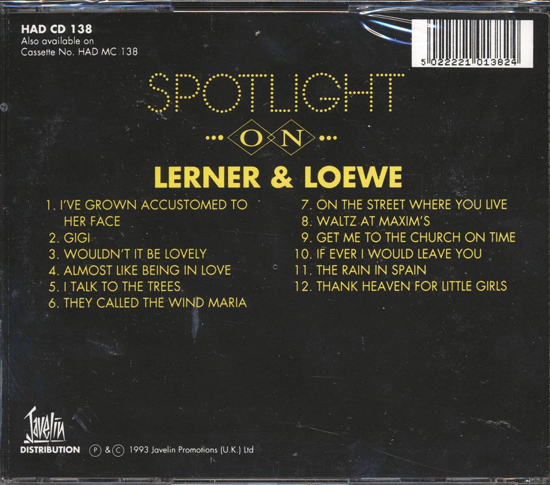 Lerner & Loewe, Various - Spotlight On Lerner & Loewe