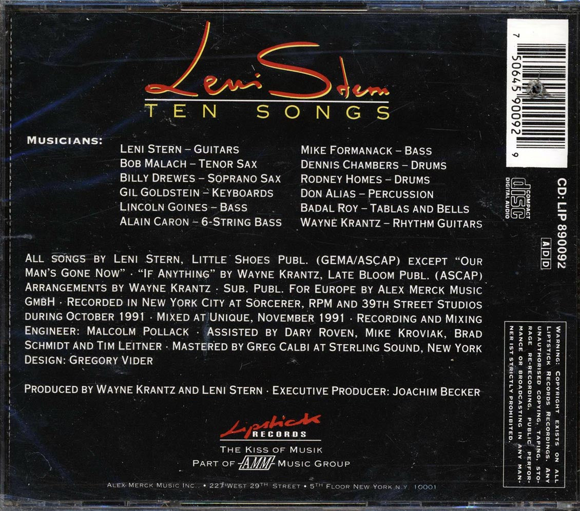 Leni Stern - Ten Songs